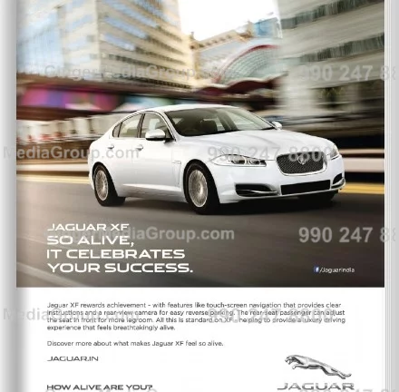 Jaguar Advertising in GQ India Magazine