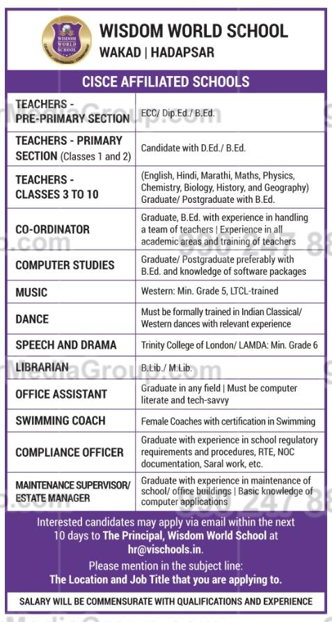 Teacher Recruitment Advertisements in Newspapers