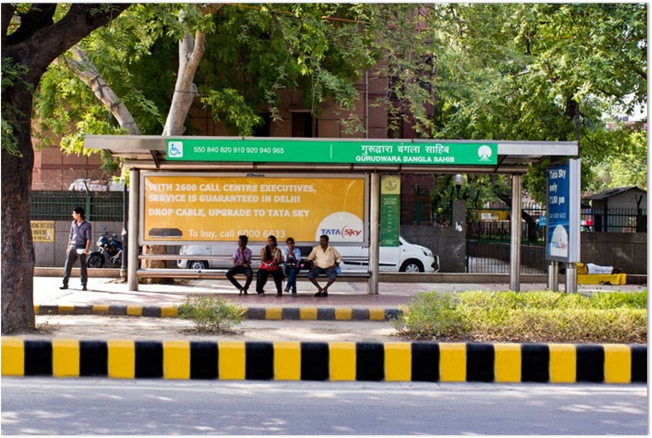 bus shelter branding in ludhiana