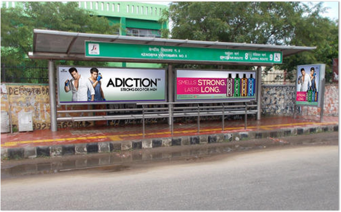 bus shelter branding in vadodara