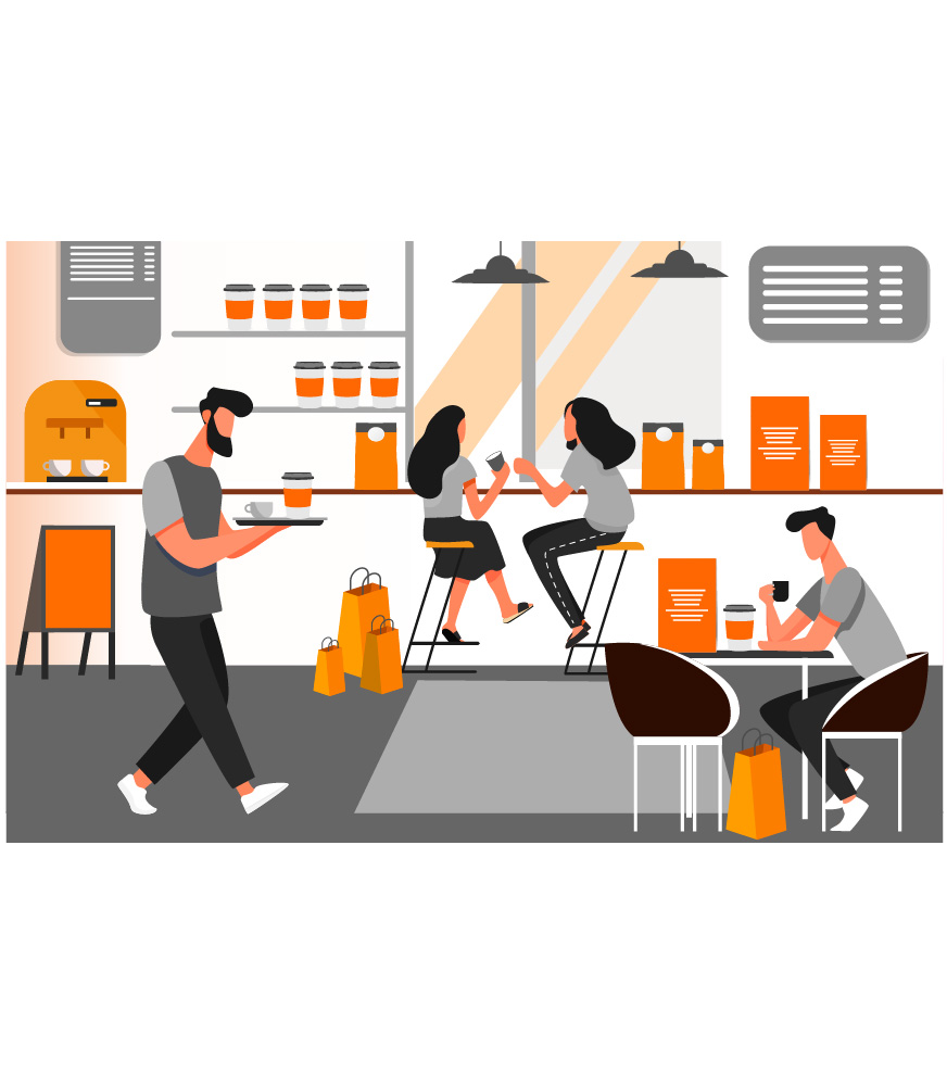 Coffee Shops and Retail Outlets